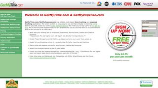 GetMyTime.com: Time Tracking & Expense Tracking