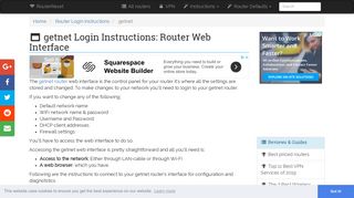 getnet Login: How to Access the Router Settings | RouterReset