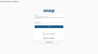OnSIP - Login