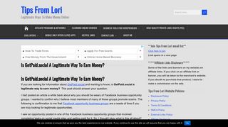 Is GetPaid.social A Legitimate Way To Earn Money? - Tips from Lori