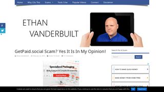 GetPaid.social Scam? Yes It Is In My Opinion! - Ethan Vanderbuilt