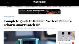 Complete guide to Rebble: We test Pebble's reborn smartwatch OS