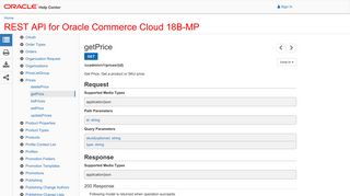 REST API for Oracle Commerce Cloud 18B-MP - getPrice