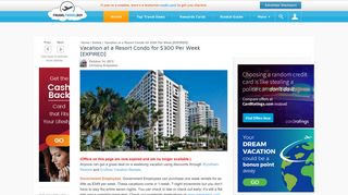 Vacation at a Resort Condo for $300 Per Week | Frugal Travel Guy