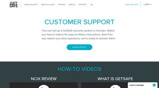 Customer Support - GetSafe - GetSafe Home Security