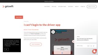 I can't login to the driver app — GetSwift | The world's Leading Delivery ...