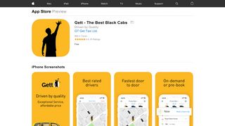 Gett - The Best Black Cabs on the App Store - iTunes - Apple