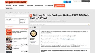 Getting British Business Online: FREE DOMAIN AND HOSTING | UK ...