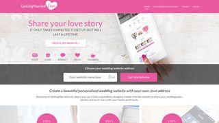 Create your Wedding Website with GettingMarried.love