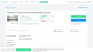 Gettington Credit Account issued by WebBank Reviews | Credit Karma