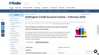 Gettington Credit review | finder.com