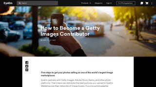 How to Become a Getty Images Contributor | EyeEm