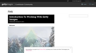 Introduction To Working With Getty Images - Getty Images Contributor ...