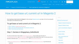 How to get base url, current url in Magento 2 - Devdocs – Mageplaza