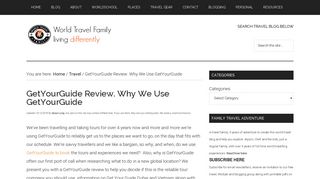 GetYourGuide Review. Why We Use GetYourGuide – World Travel ...