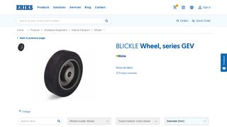 BLICKLE Wheel, series GEV | ERIKS shop NL