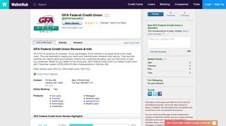 GFA Federal Credit Union Reviews - WalletHub
