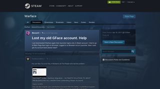 Lost my old GFace account. Help :: Warface General Discussions