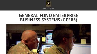 General Fund Enterprise Business Systems (GFEBS) – USAASC