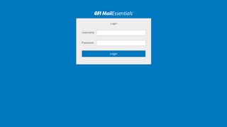 GFI MailEssentials Login