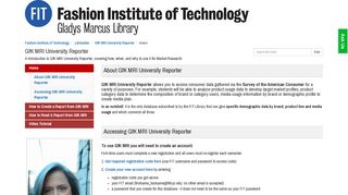 Home - GfK MRI University Reporter - LibGuides at Fashion Institute of ...