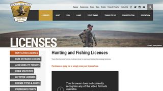 Hunt & Fish Licenses | South Dakota Game, Fish, and Parks