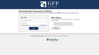 GFP Real Estate | Online Monthly Payments - ClickPay