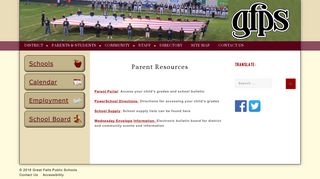 Parent Resources – Great Falls Public Schools