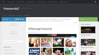 GFRevenge Password | PasswordsZ