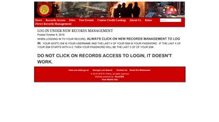 GFSTC Online » LOG IN UNDER NEW RECORDS MANAGEMENT ...