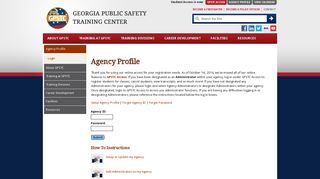 Agency Login - GPSTC - GPSTC Access