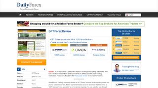 GFT Forex Review - Is this Forex Broker Reliable? - DailyForex.com