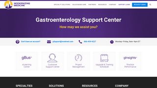 Modernizing Medicine Gastroenterology Support Center