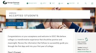 Accepted Students | Georgia Gwinnett College