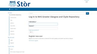 Log In - NHS Greater Glasgow and Clyde Repository