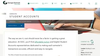 Student Accounts | Georgia Gwinnett College