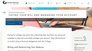 Paying Your Bill and Managing Your Account | Georgia Gwinnett ...
