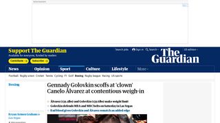 Gennady Golovkin scoffs at 'clown' Canelo Álvarez at contentious ...