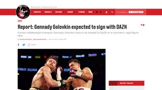 Report: Gennady Golovkin expected to sign with DAZN - Bloody Elbow