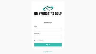 Login - GG SwingTips Golf