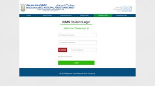 IUMS Student Login - Integrated University Management System ...