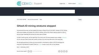 GHash.IO mining stratums stopped – CEX.IO HELP CENTRE
