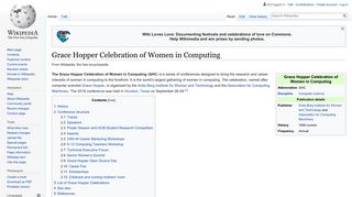 Grace Hopper Celebration of Women in Computing - Wikipedia