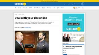 Deal with your doc online - SooToday.com