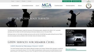 GHIN & Technology Services | Metropolitan Golf Association