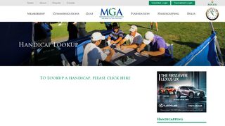 Handicap Lookup | Metropolitan Golf Association
