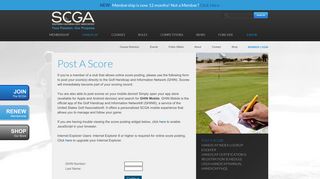 SCGA.org | Learn How to Post Scores Directly to GHIN | SCGA