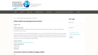 Global Health Learning Opportunities (GHLO) | Consortium of ...