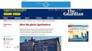 Meet the ghost-sign hunters | Cities | The Guardian