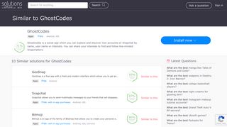 10+ Apps Like Ghostcodes - Best Ghostcodes Alternatives & Similar ...